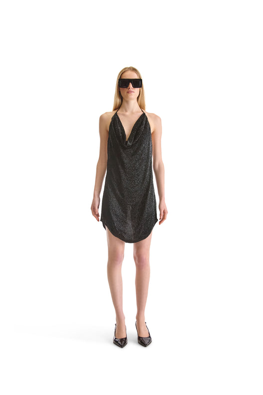 Hand Embroidered Short Evening Dress