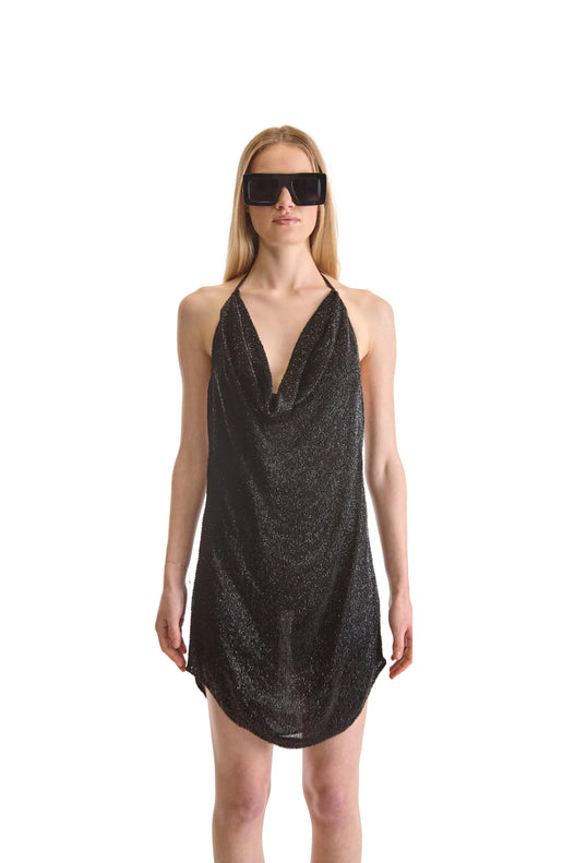Hand Embroidered Short Evening Dress