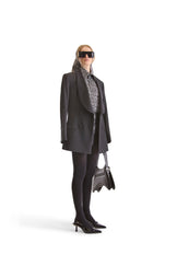 Shawl Lapel Double Breasted Wool Blazer