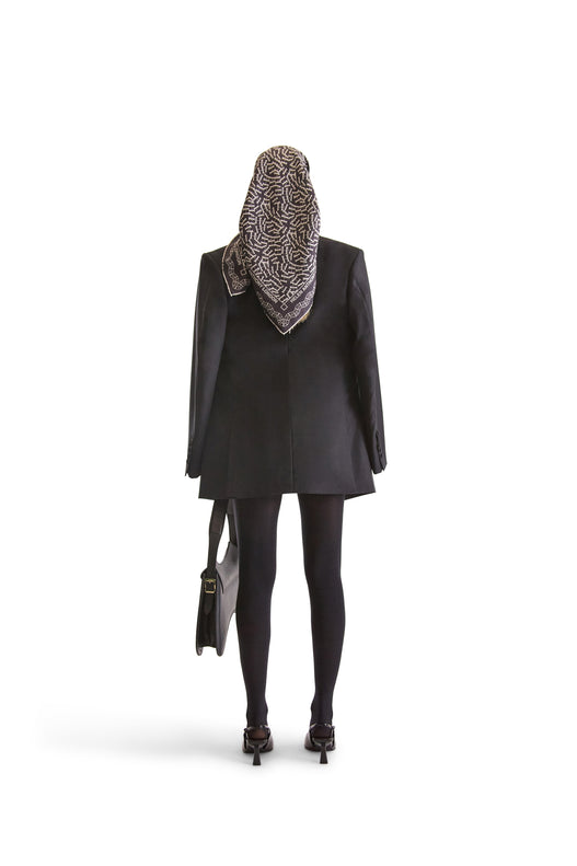 Shawl Lapel Double Breasted Wool Blazer