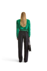 Suede Short Bomber Jacket