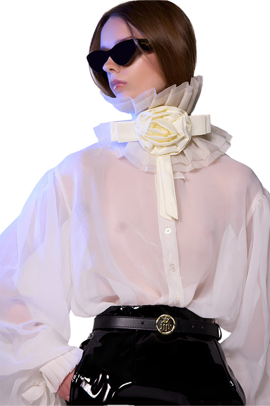 Helen Anthony Monogram Buckle Thin Leather Belt