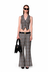 Helen Anthony Monogram Buckle Leather Belt