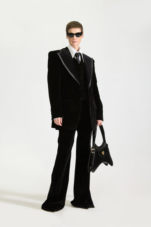Tailored Single Breasted Velvet Suit
