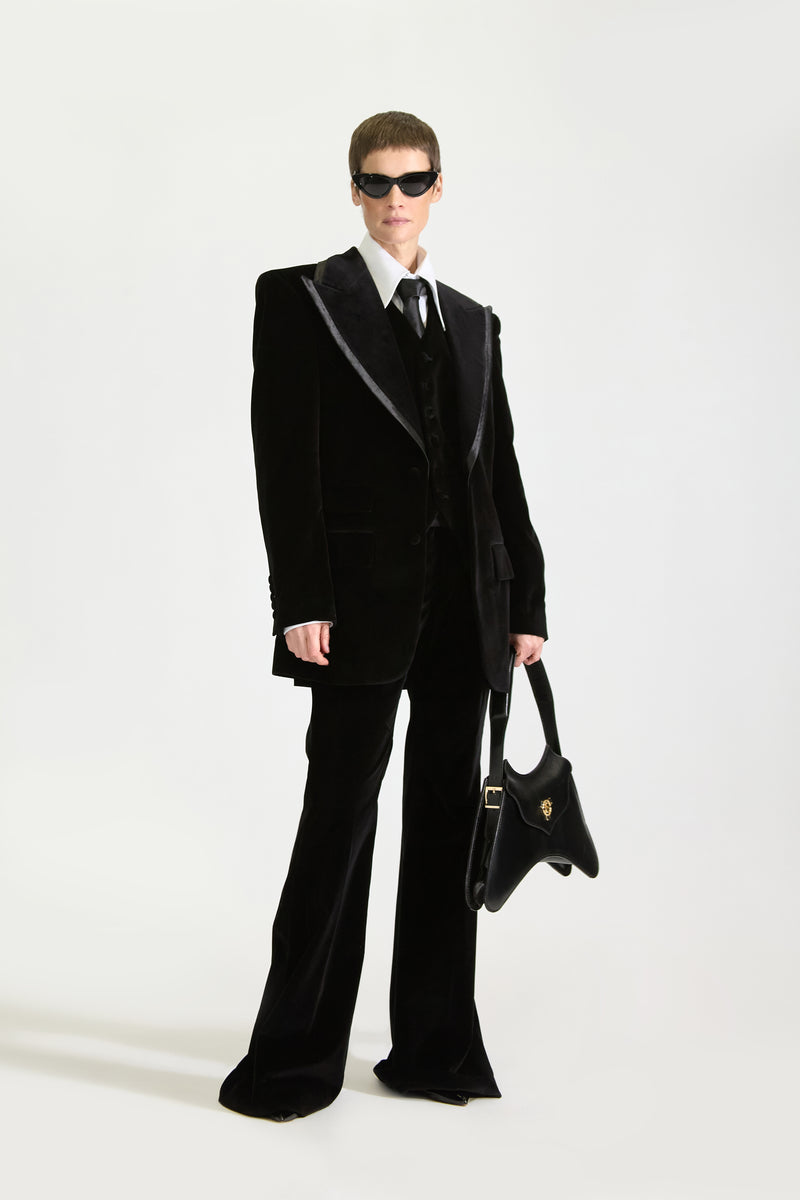 Tailored Single Breasted Velvet Suit