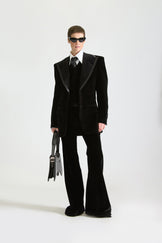 Tailored Single Breasted Velvet Suit