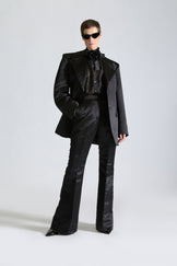 Tailored Single Breasted Satin Suit