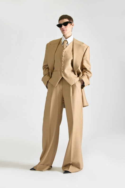 Tailored Double Breasted Wool Suit
