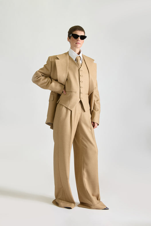 Tailored Double Breasted Wool Suit