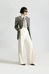 Tailored Single Breasted Wool & Cashmere Jacket & Suit Trousers