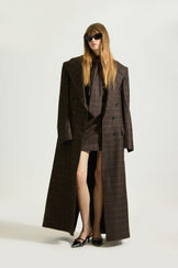 Tailored Check Wool Set & Overcoat