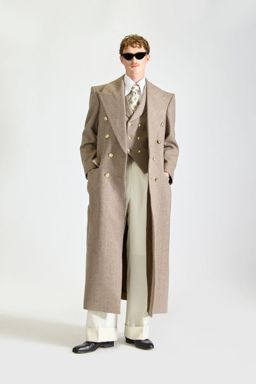 Tailored Wool Suit & Overcoat
