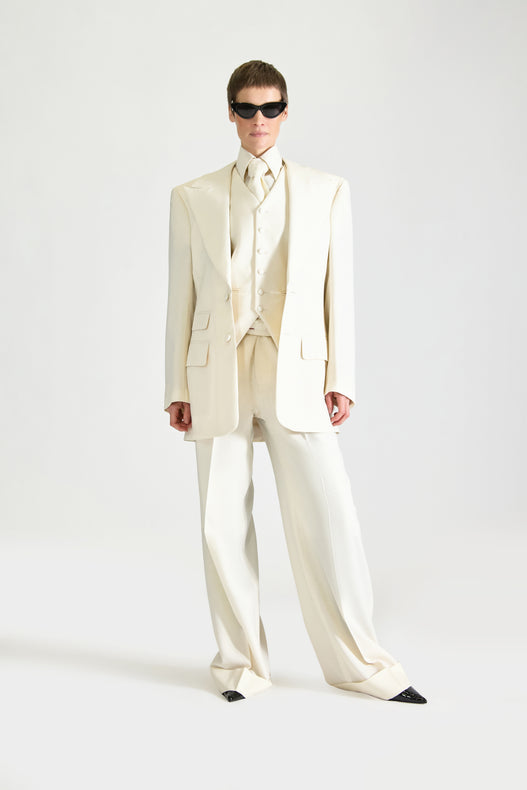 Tailored Single Breasted Wool Suit