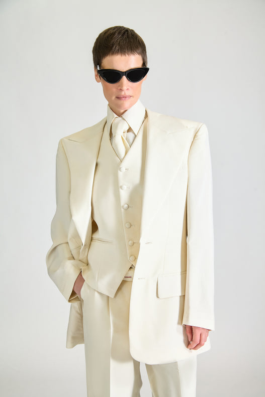Tailored Single Breasted Wool Suit