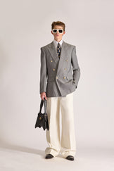 Tailored Doubled Breasted pinstripe Wool Suit