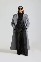 Tailored Double Breasted Wool Overcoat