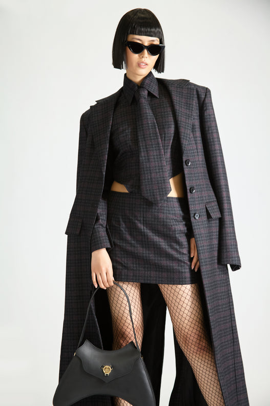 Tailored Check Wool Set & Overcoat