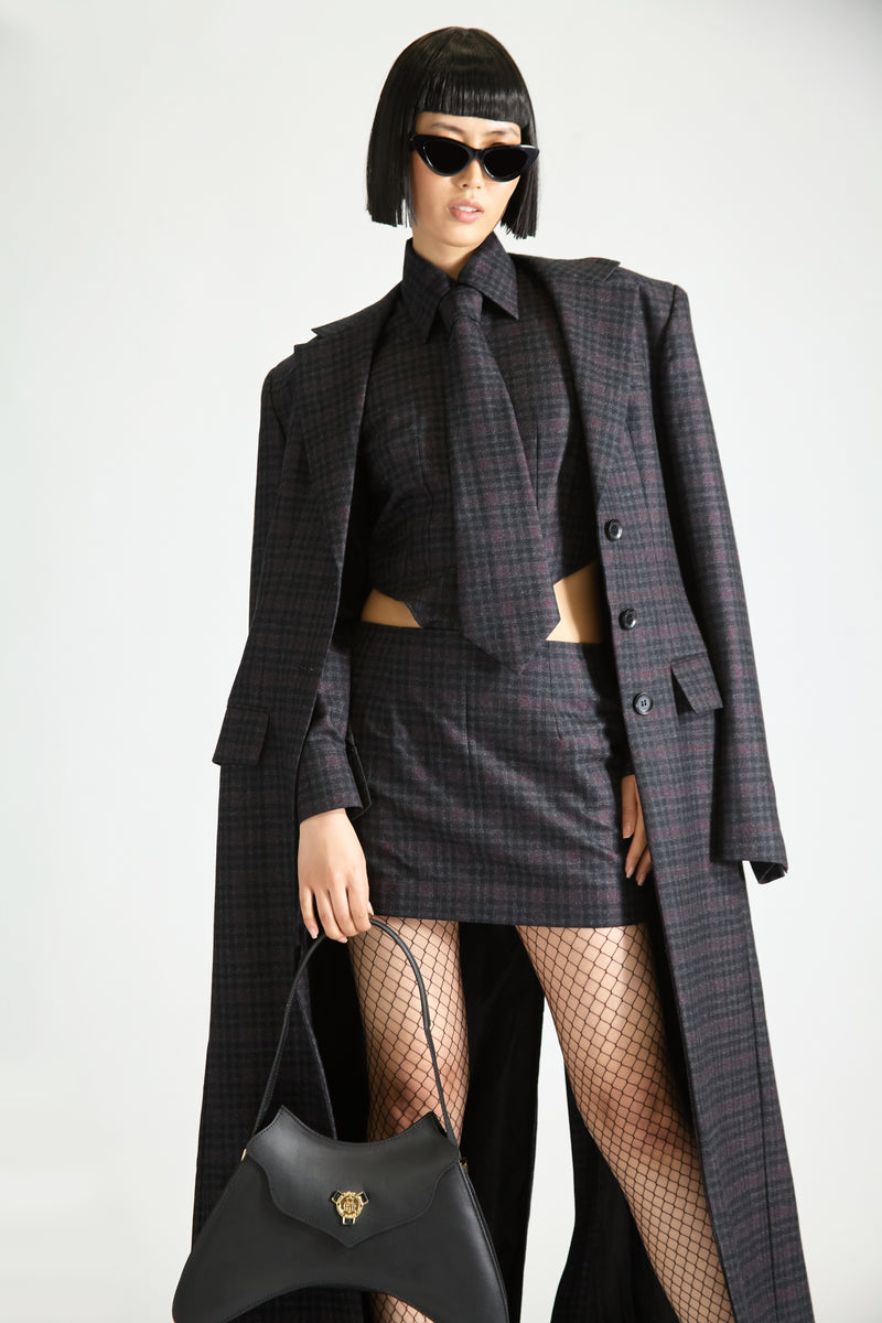 Tailored Check Wool Set & Overcoat