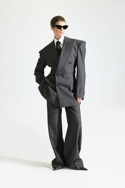 Tailored Double Breasted Wool Suit