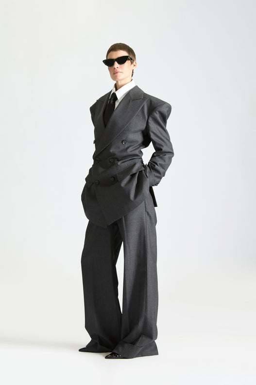 Tailored Double Breasted Wool Suit
