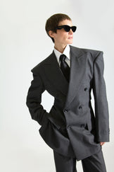 Tailored Double Breasted Wool Suit