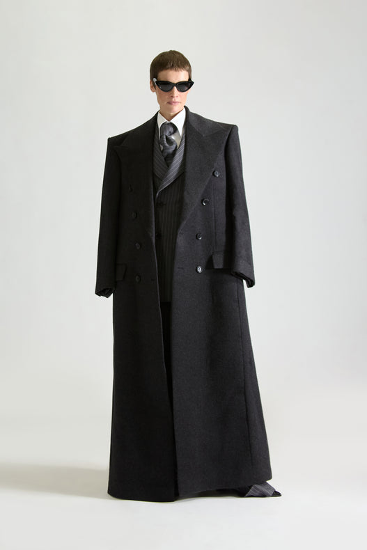 Tailored Double Breasted Cashmere Overcoat