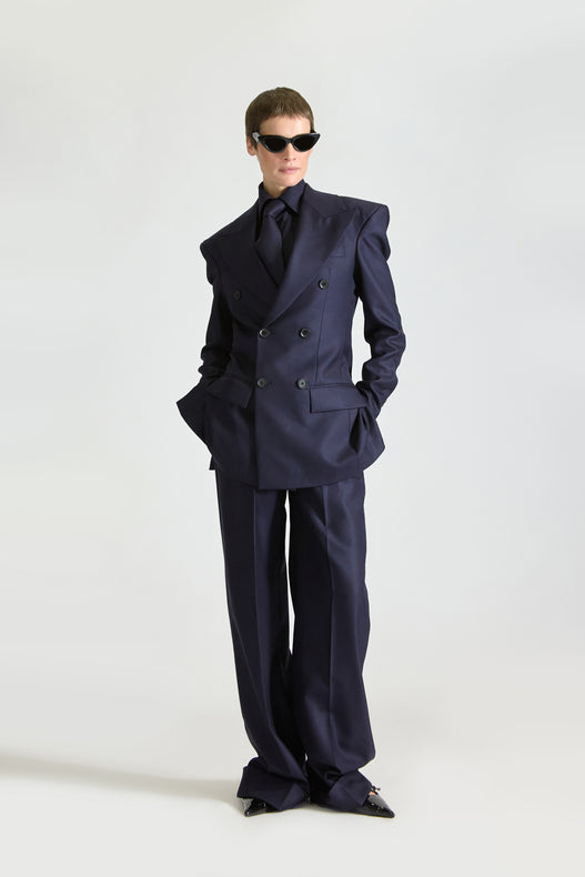 Tailored Double Breasted Wool Suit