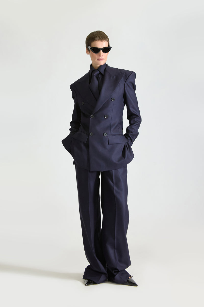 Tailored Double Breasted Wool Suit