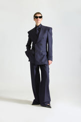 Tailored Double Breasted Wool Suit