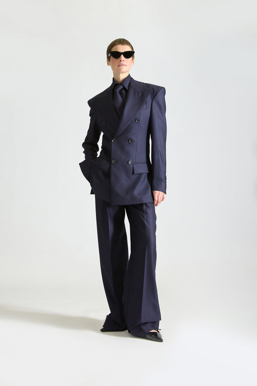 Tailored Double Breasted Wool Suit