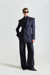 Tailored Double Breasted Wool Suit