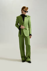Tailored Single Breasted Satin Suit