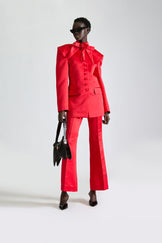 Tailored Single Breasted Satin Set