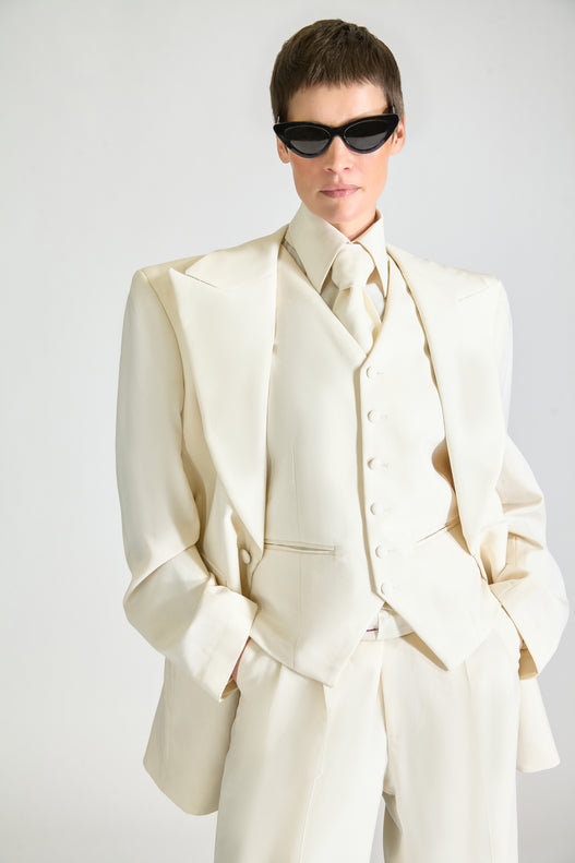 Tailored Single Breasted Wool Suit
