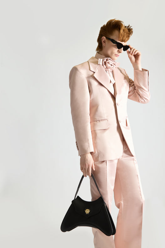 Tailored Single Breasted Satin Suit