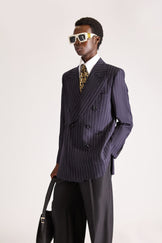 Tailored Doubled Breasted pinstripe Wool Suit