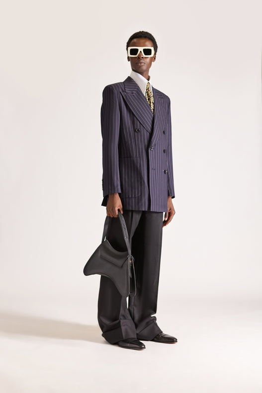 Tailored Doubled Breasted pinstripe Wool Suit