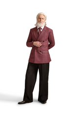 Peak Lapel Double Breasted Wool Blazer