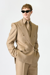 Tailored Double Breasted Wool Suit