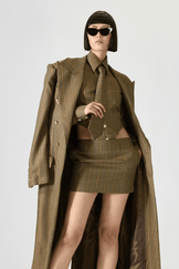Tailored Check Wool Set & Overcoat
