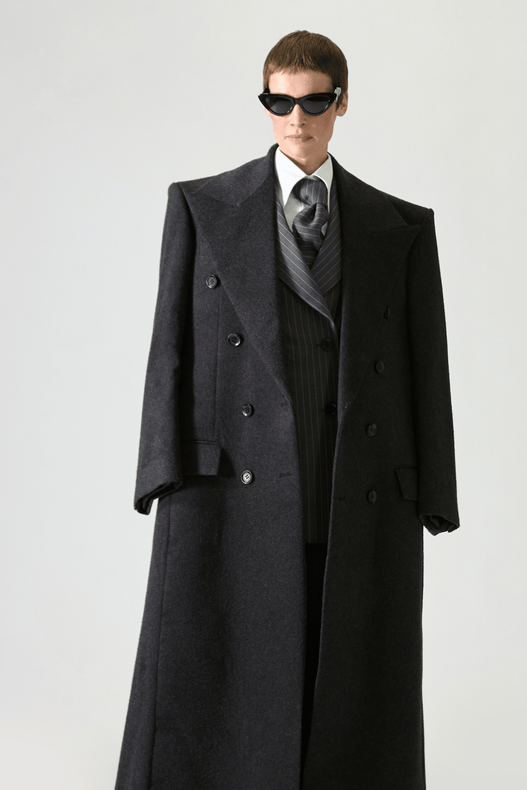 Tailored Double Breasted Cashmere Overcoat