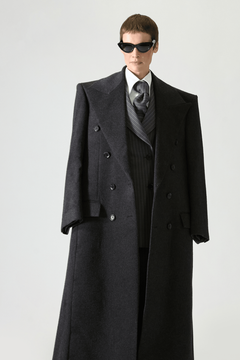 Tailored Double Breasted Cashmere Overcoat