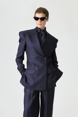 Tailored Double Breasted Wool Suit