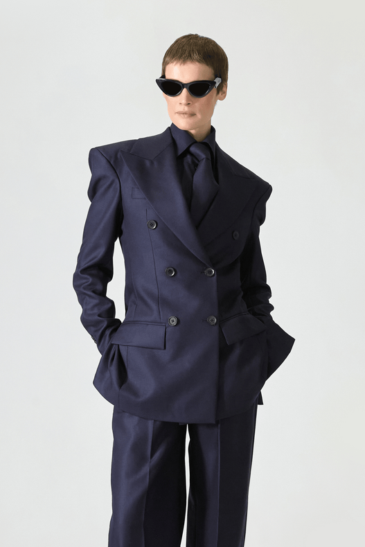 Tailored Double Breasted Wool Suit