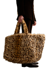 Animal Print Faux Fur Bag