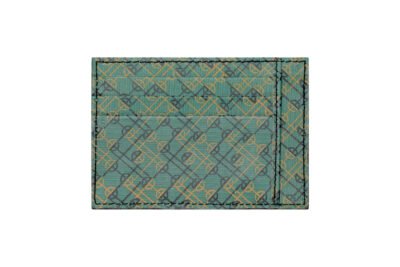 LEATHER MONOGRAM CARD HOLDER